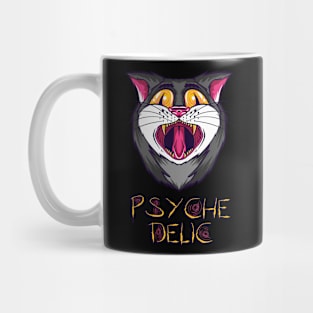 psychedelic cat - on LSD and ecstasy Mug